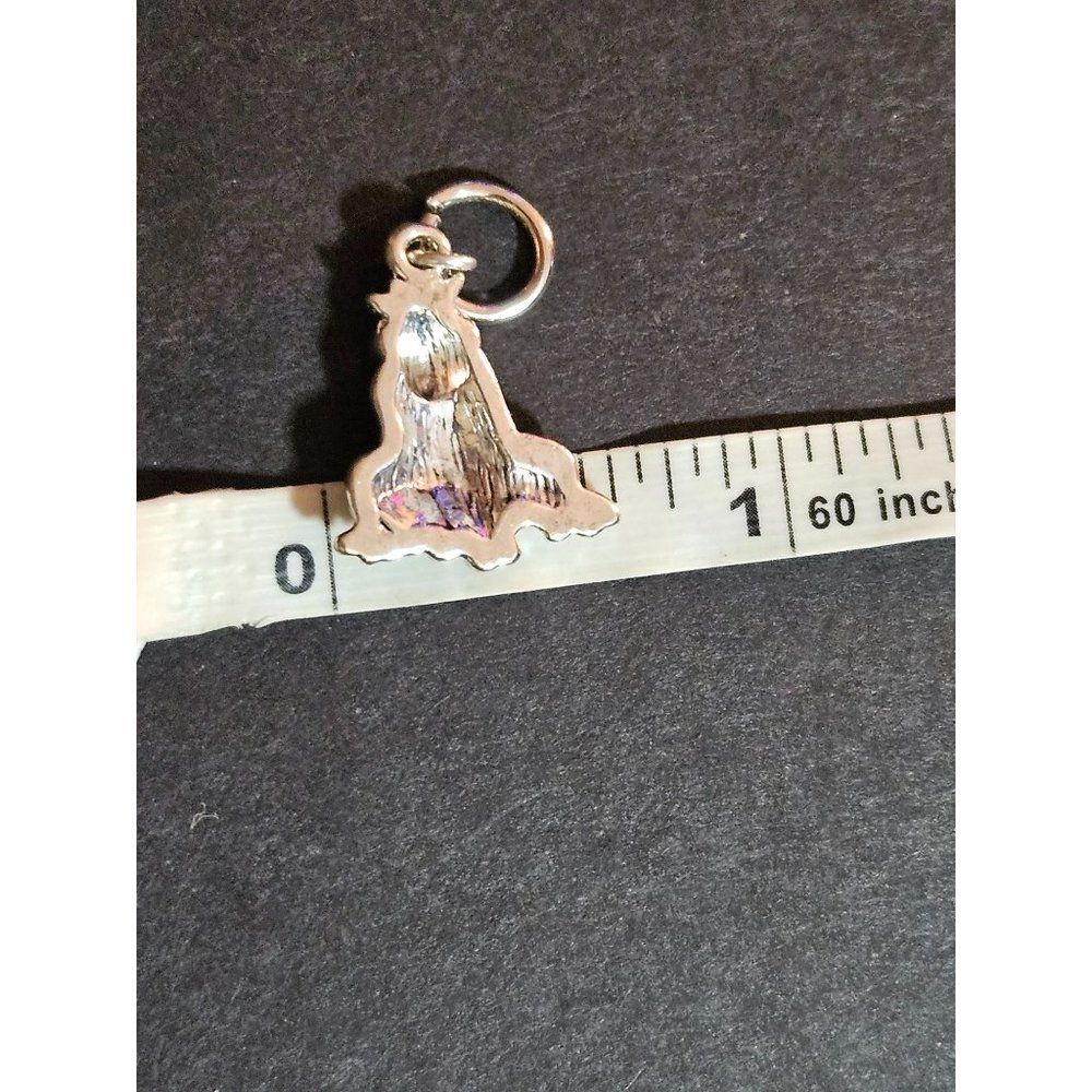 Silver tone frog pendant charm - Picture 8 of 9